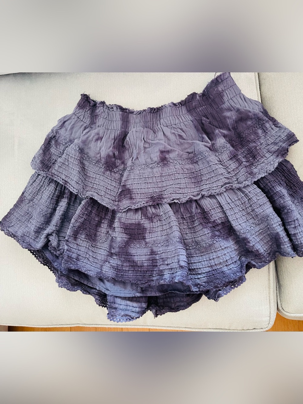 AERIE Ruffled Tiered Mini Skirt size Small